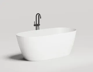 Ванна из искусственного камня Salini Sofia Light S-Sense 103611G 165x75см без перелива белый глянцевый